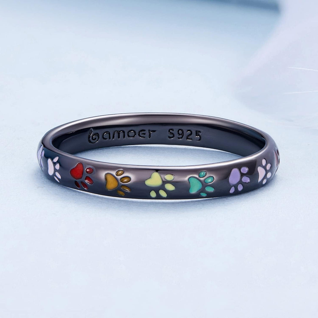 Bague en Argent Sterling au Design de Patte