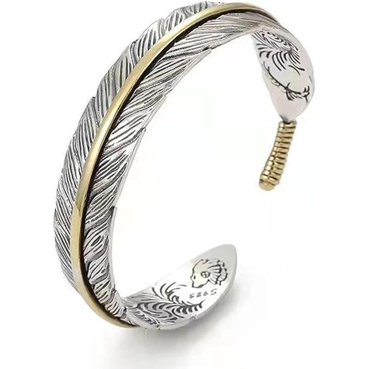 Bracelet Vintage Ajustable en Plume