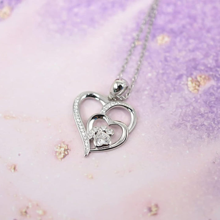 Collier Délicat Pattes de Coeur
