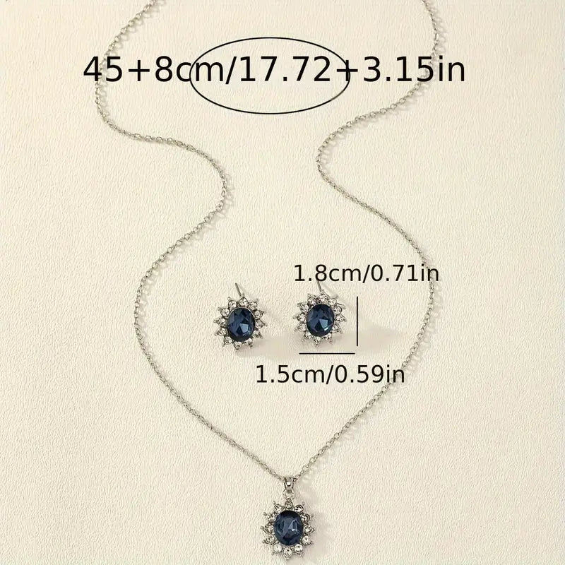 Katya Azuryn Jewellery Set | White Gold