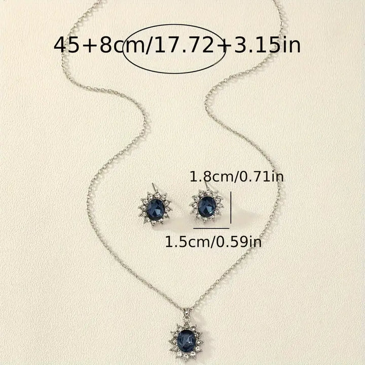 Katya Azuryn Jewellery Set | White Gold