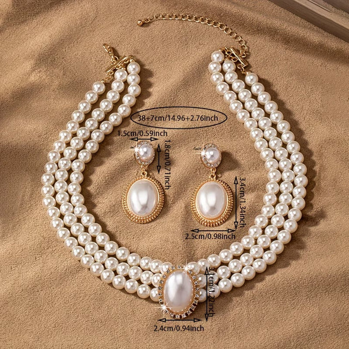 Ensemble de Bijoux en Perles Élégantes