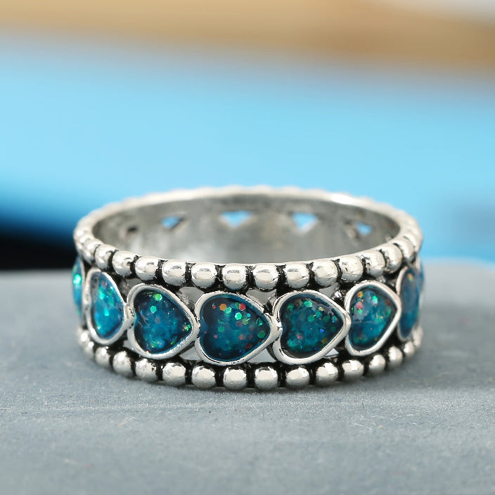 Bague de Mode en Cristal Amour Éclatant