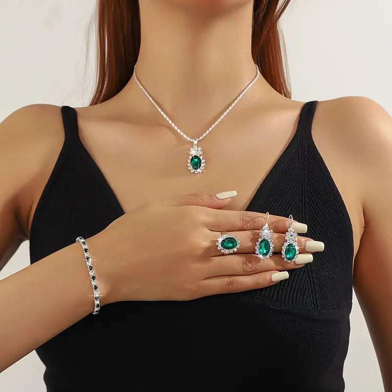 Seloria Grevalyn Jewellery Set | White Gold