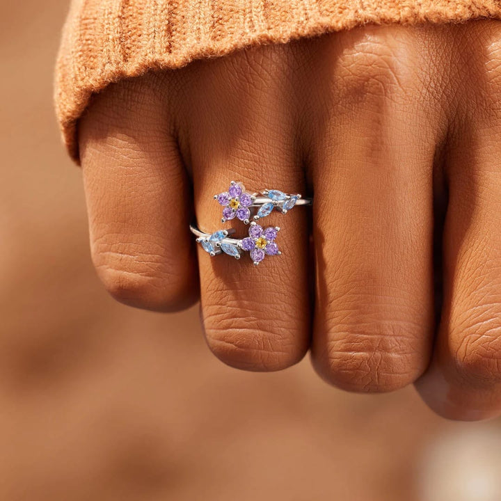 Bague Grâce Bleu-Violet