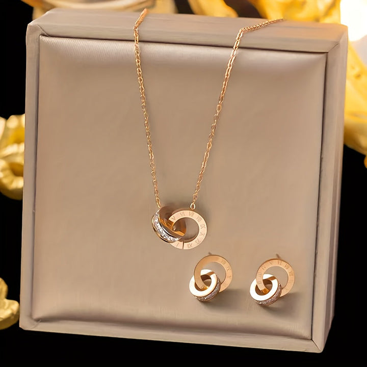 Ensemble Infini en Or Blanc