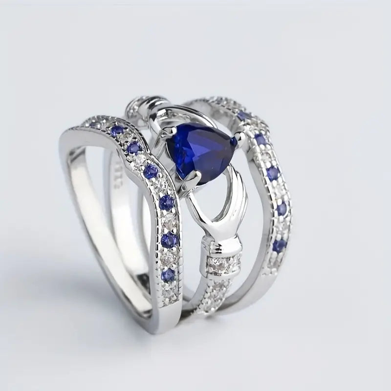 Eternal Lux Azura Ring Set | White Gold
