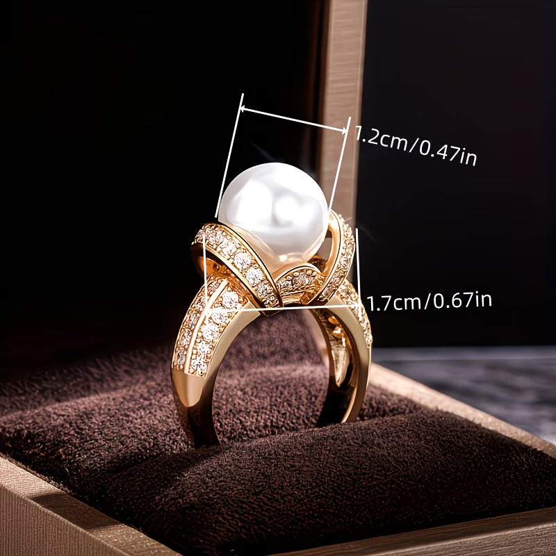 Bague Couronne en Perles