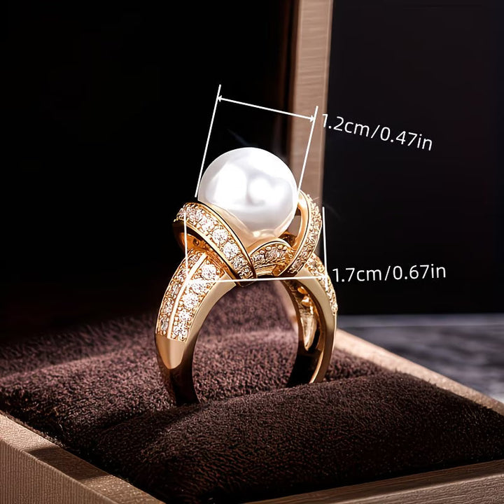 Bague Couronne en Perles