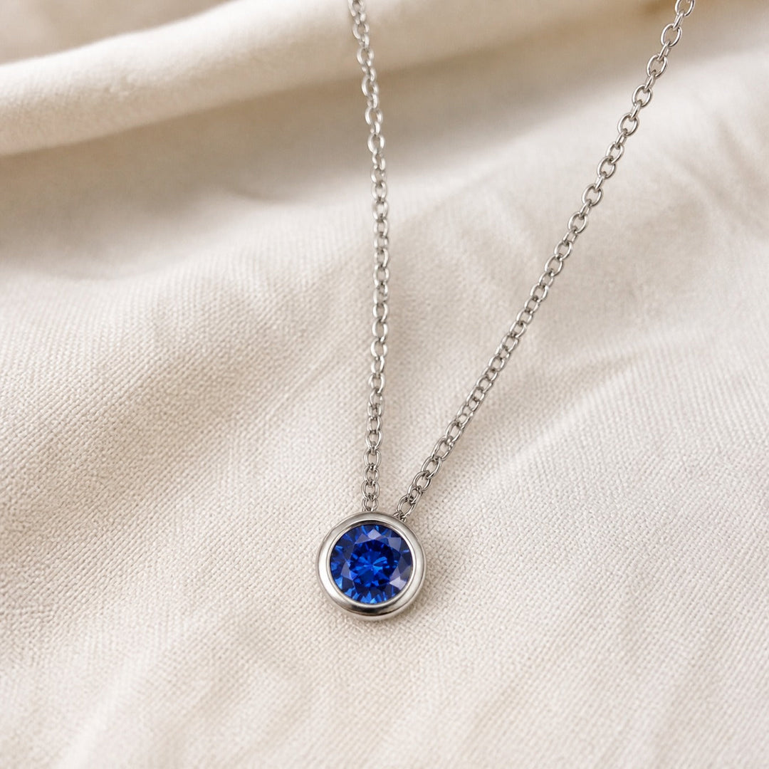 Pendentif en saphir précieux