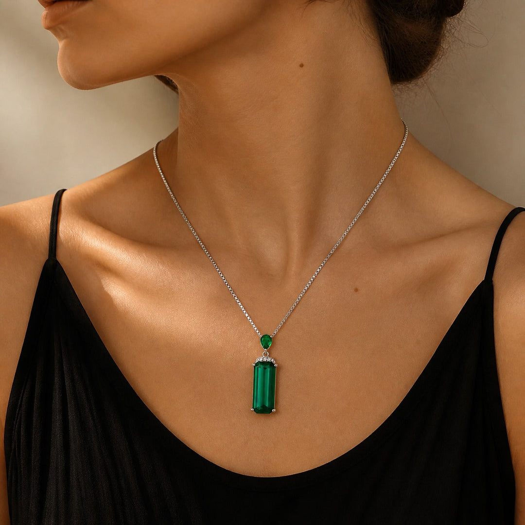 Collier Pendentif en Cristal d&