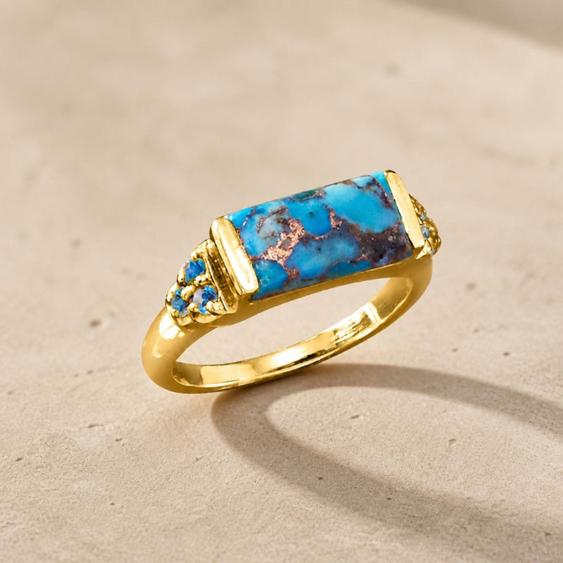 Bague Opulente Déclaration en Turquoise
