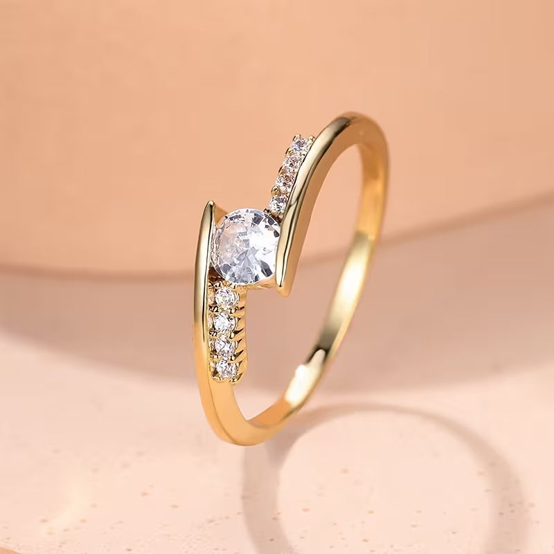 Bague Minimaliste en Zirconium Luxueuse