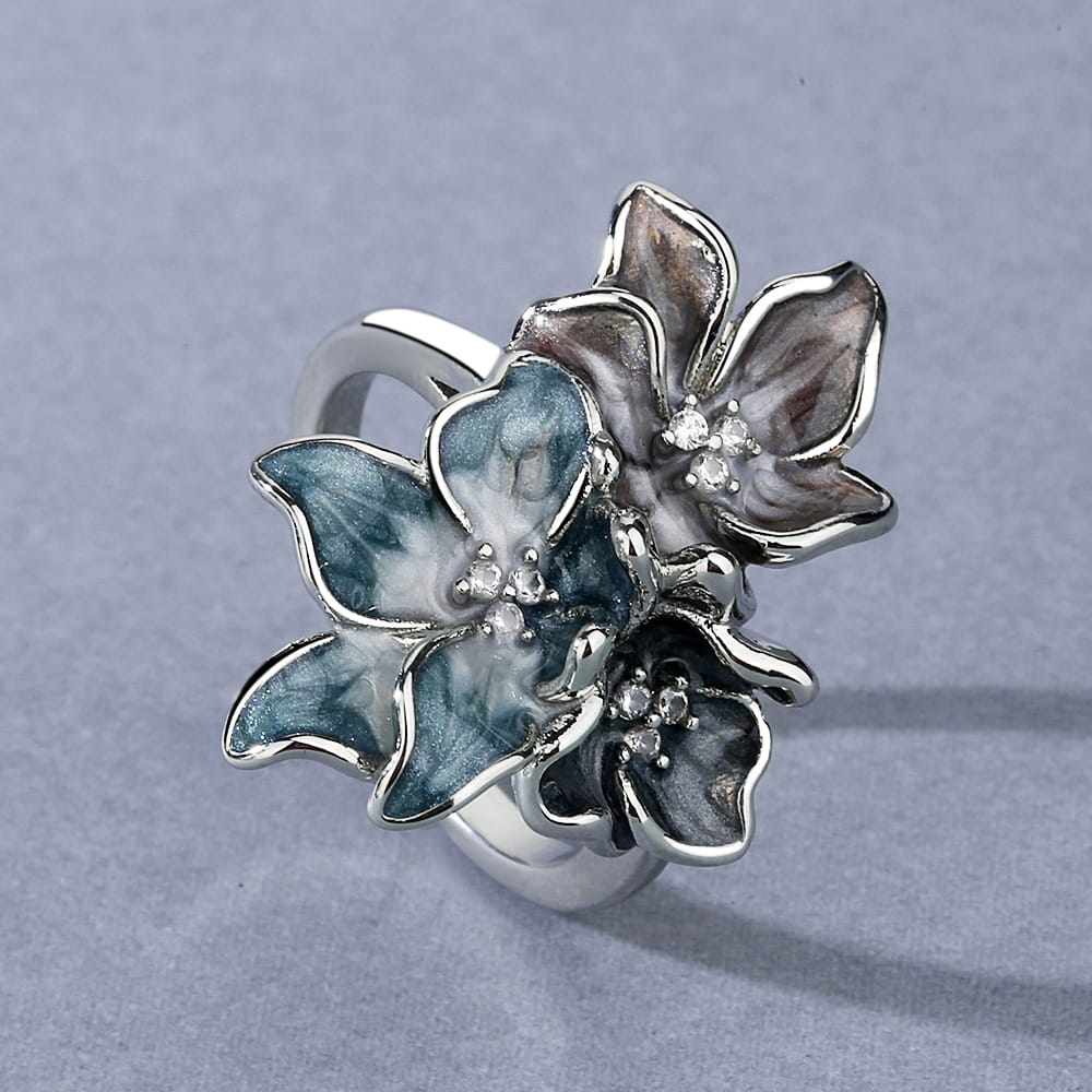 Bague Fleur de Jardin au Clair de Lune