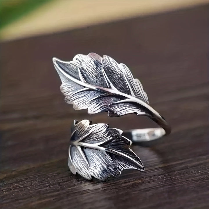Bague Vintage en Forme de Feuille