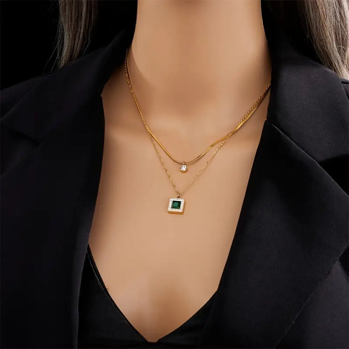 Collier Émeraude Tirena Valeure