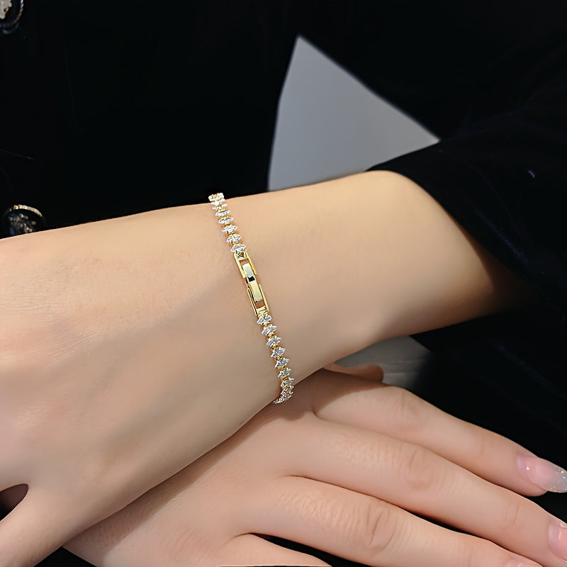 Bracelet de tennis Vionelle Marquise | Or