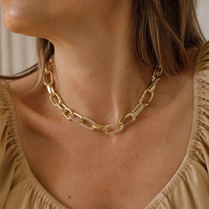 Collier en or plaqué doré