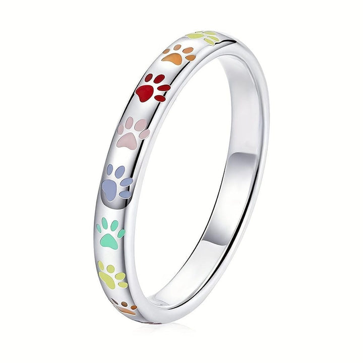 Bague de Promesse Élégante en Forme de Patte