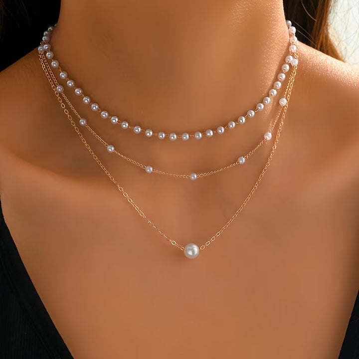 Le Collier Superposé Trinity Pearl