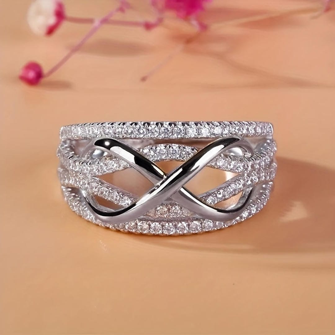 Bague Déclaration Crossover Pavé Infini