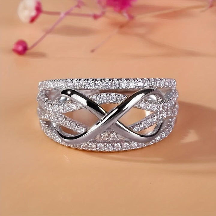 Bague Déclaration Crossover Pavé Infini