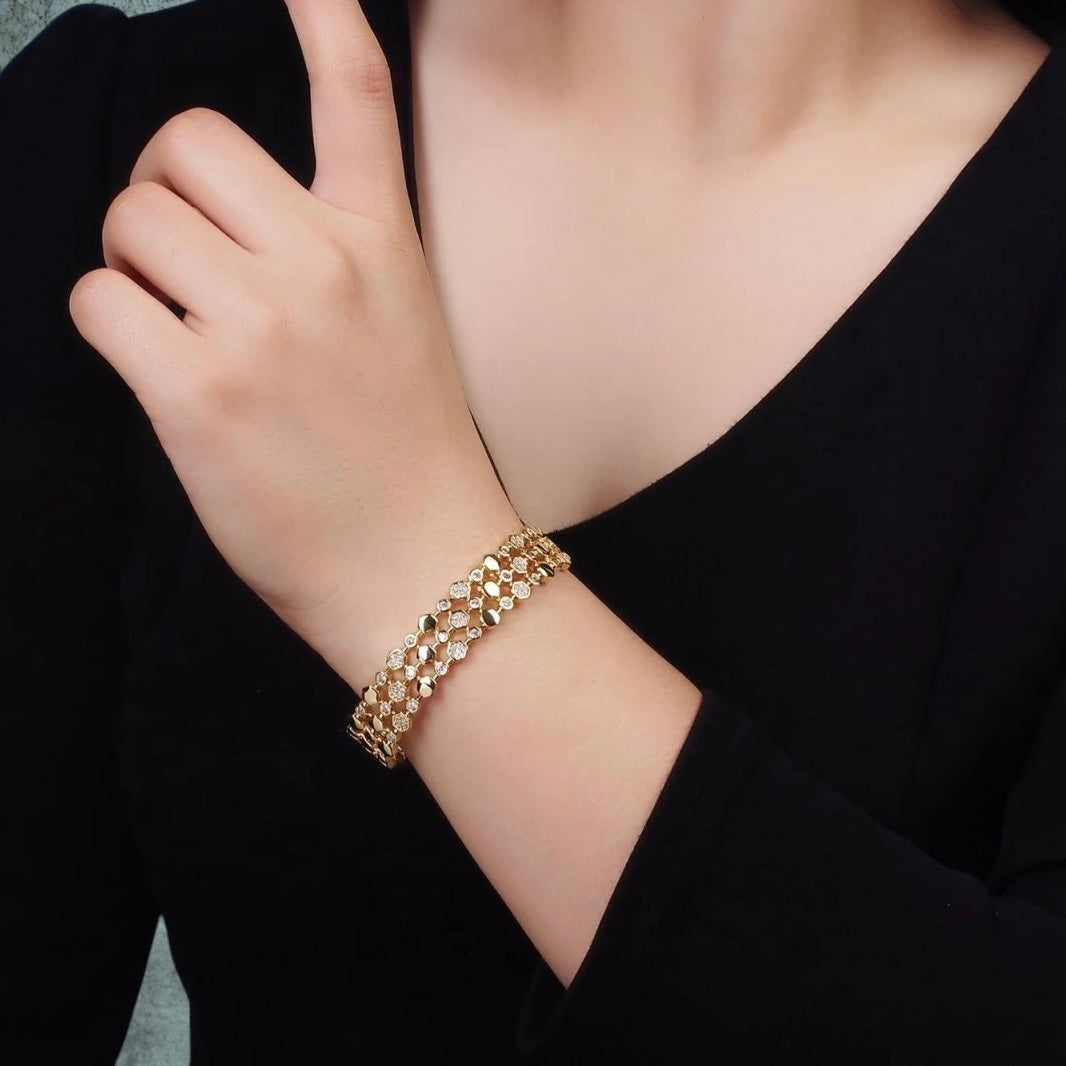 Bracelet Jonc Hexagonal Gavriella