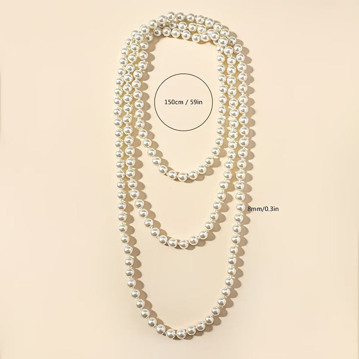 Collier Intemporel à Double Perle