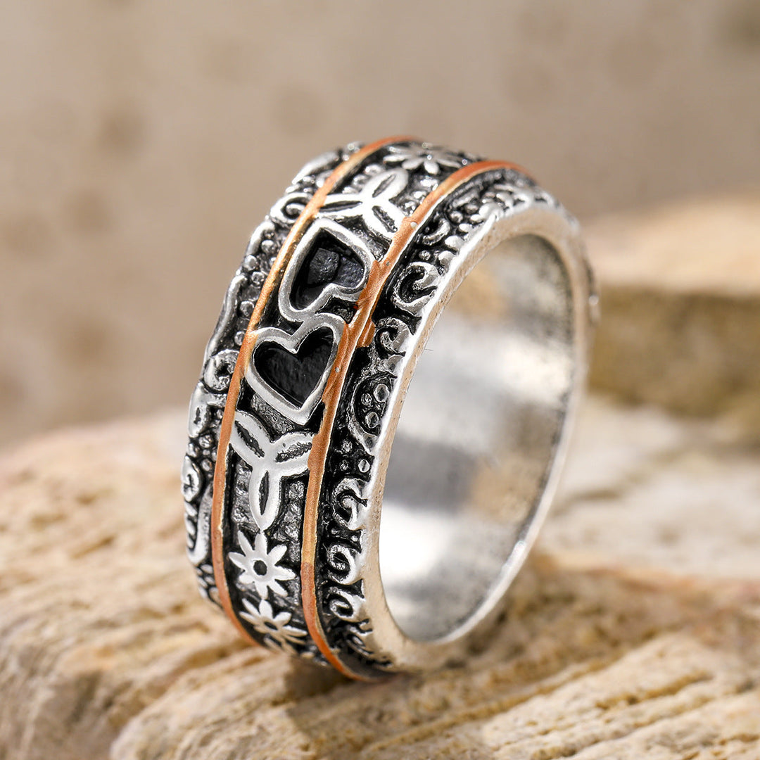 Bague Héritage en Argent avec Gravure