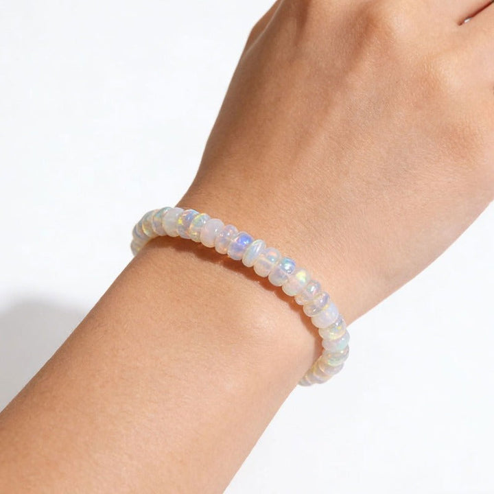 Bracelet en Opale Éthiopienne Naturelle pour la Ménopause