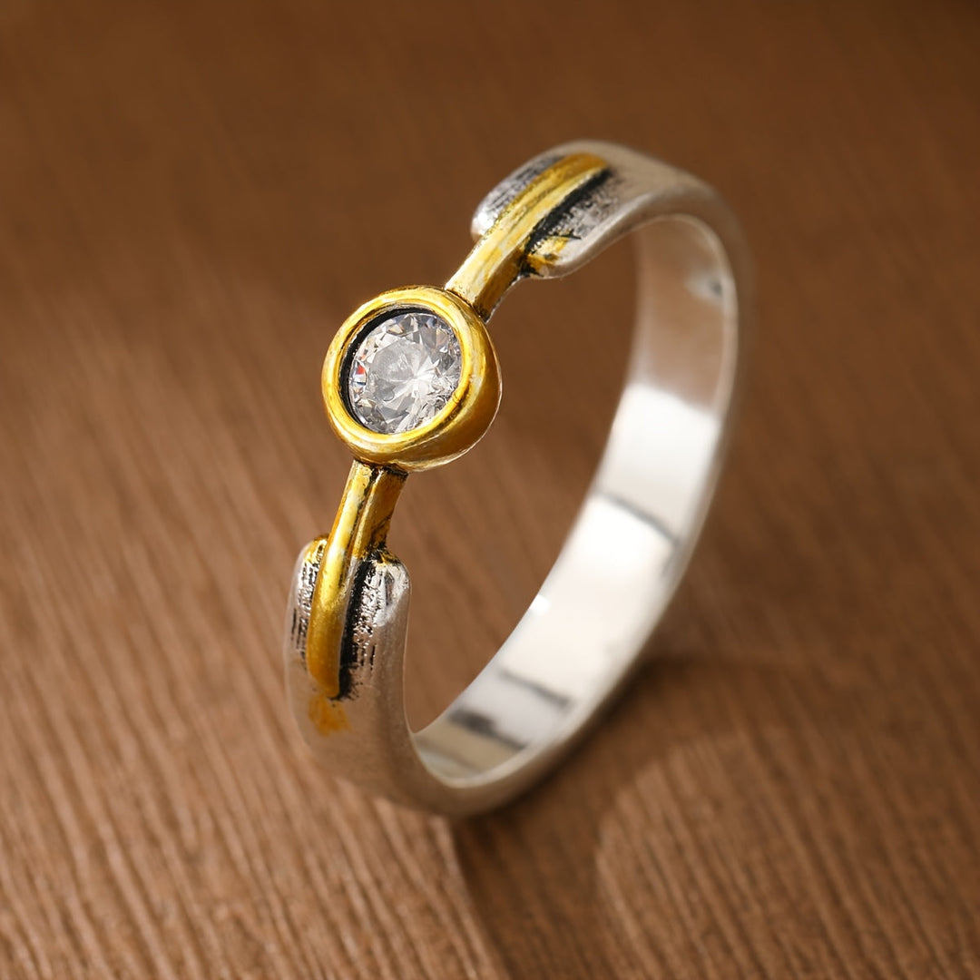 Bague Minimaliste en Zirconia