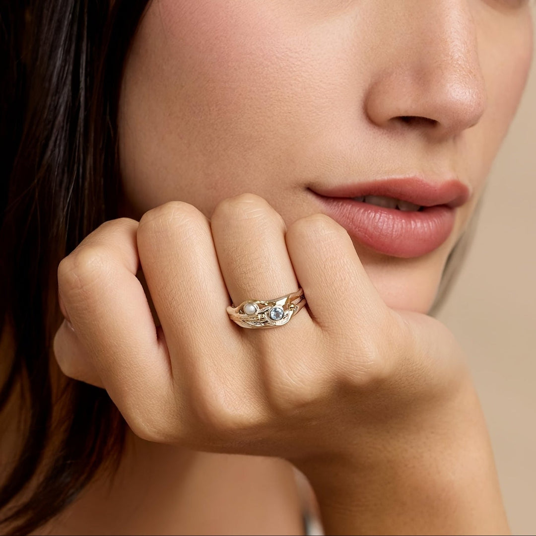 Bague Minimaliste en Zirconium Luxe