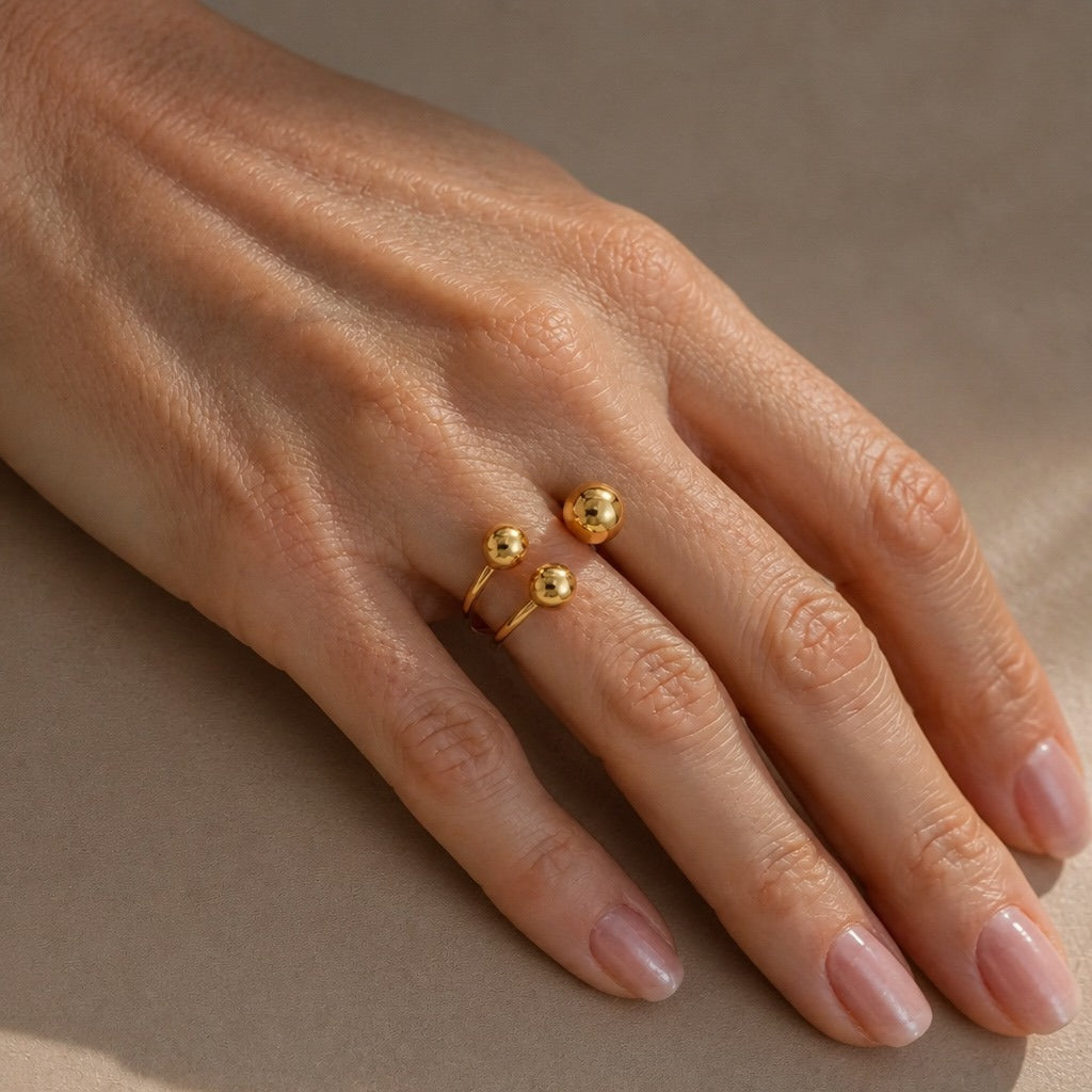 Bague Émpereur Or Sphérique