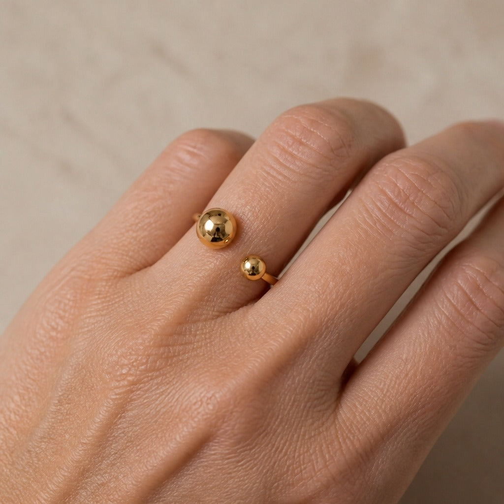 Bague Orbital en Or Noble