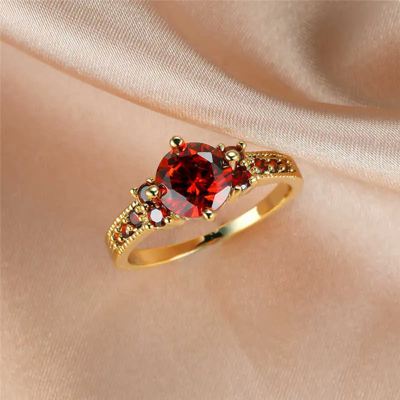 Bague Solitaire Ronde Royale Accent