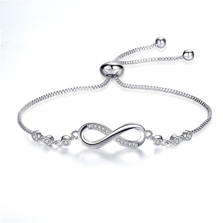 Bracelet Infini en Argent Ajustable