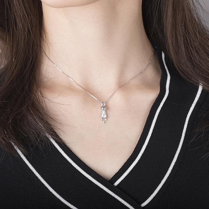 Collier Ludique avec Chaton Argenté