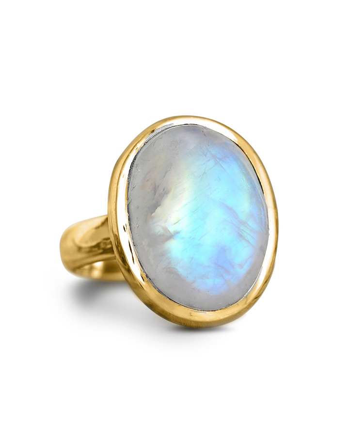 Moonstone Ring Gold Plated