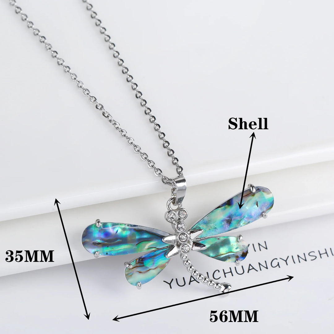 Collier Pendentif en Coquillage Naturel - Papillon