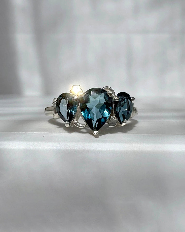 Celestial London Blue Topaz Ring