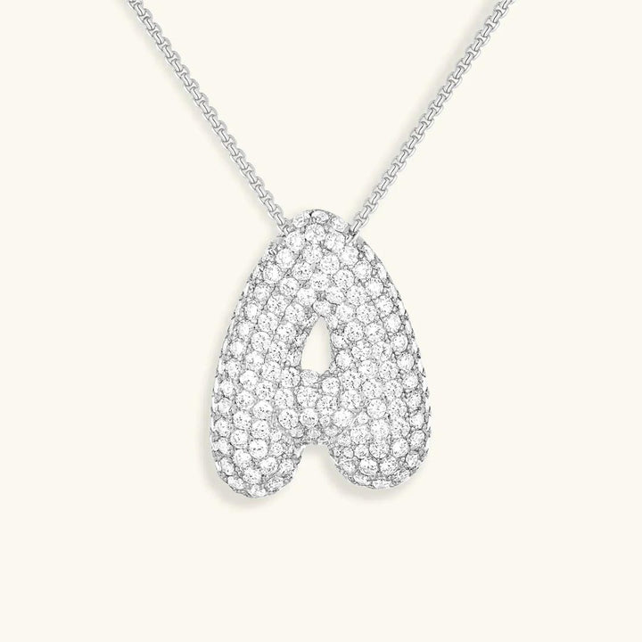 Collier Initial en Cristaux Boules