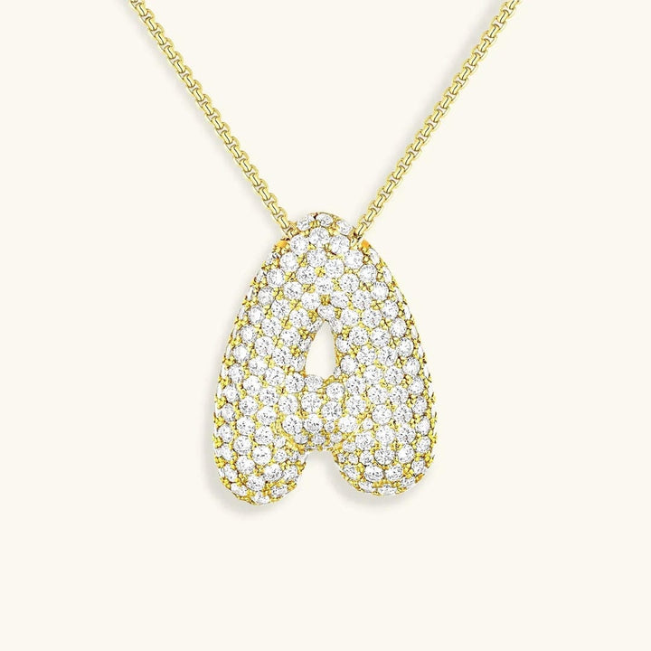 Collier Initial en Cristaux Boules