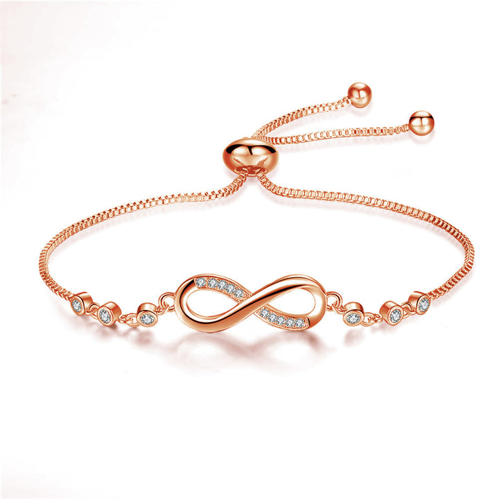 Bracelet Infini en Argent Ajustable
