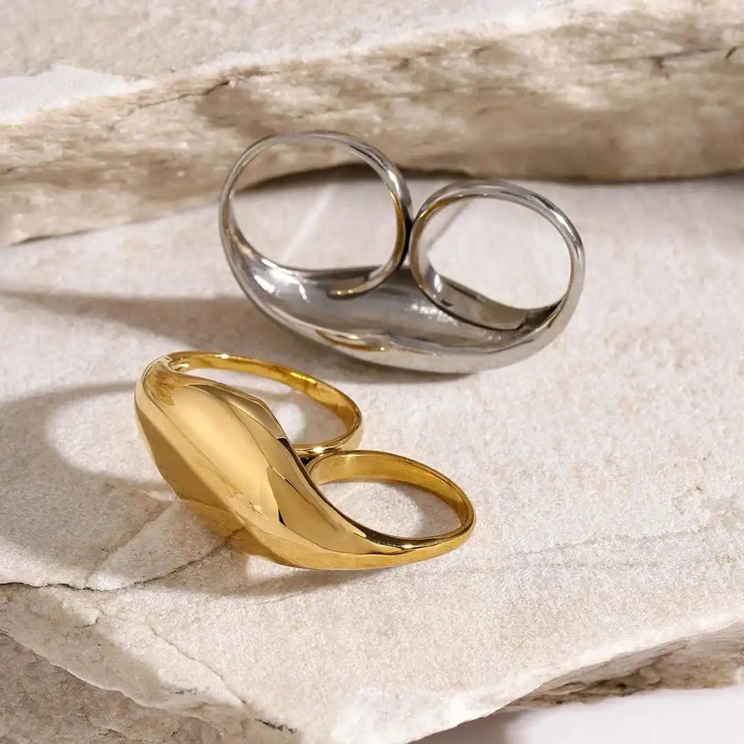 Timeless Double Gold Ring