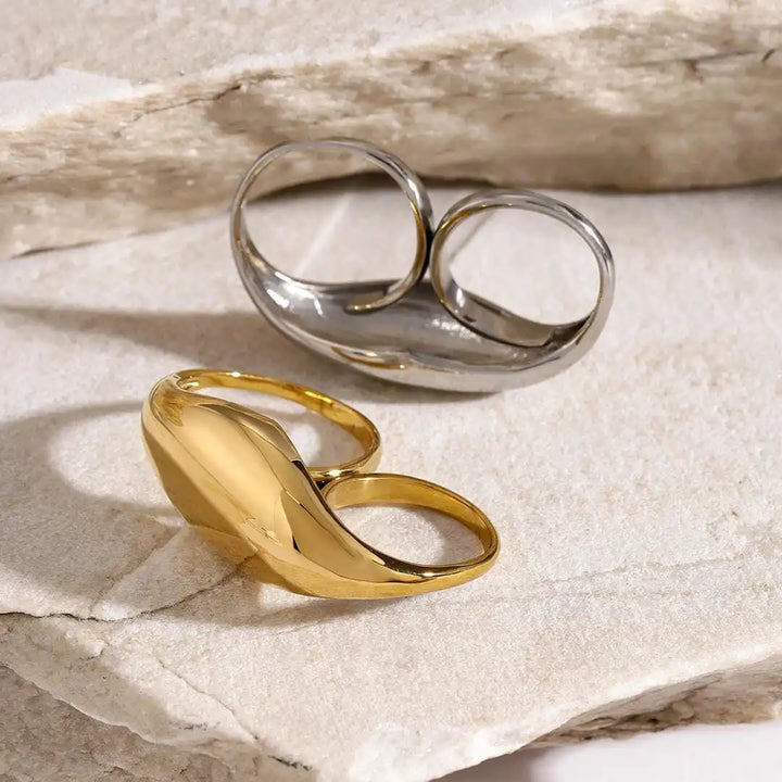 Timeless Double Gold Ring