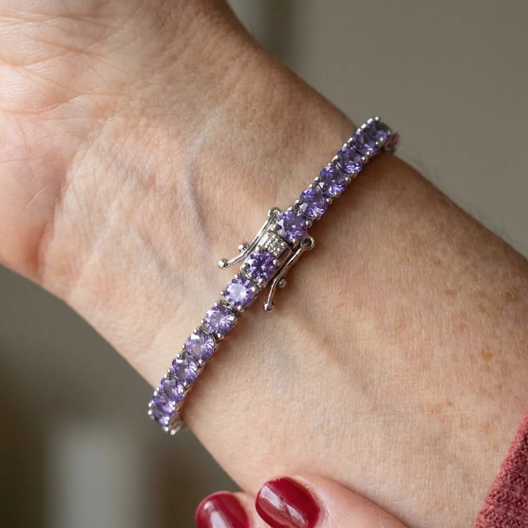 Bracelet de tennis en cristal d&