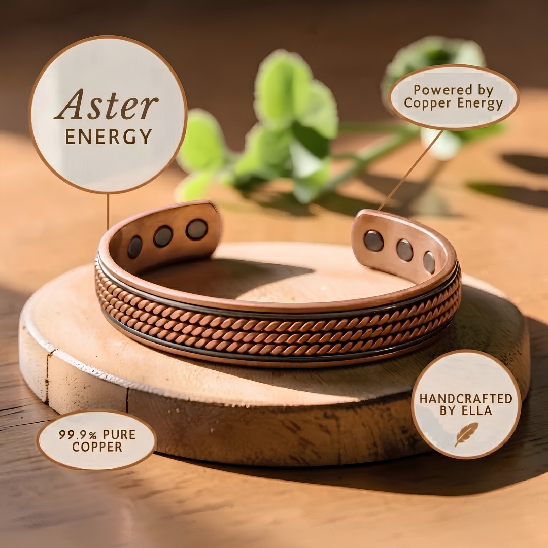 Bracelet Aster en cuivre d&