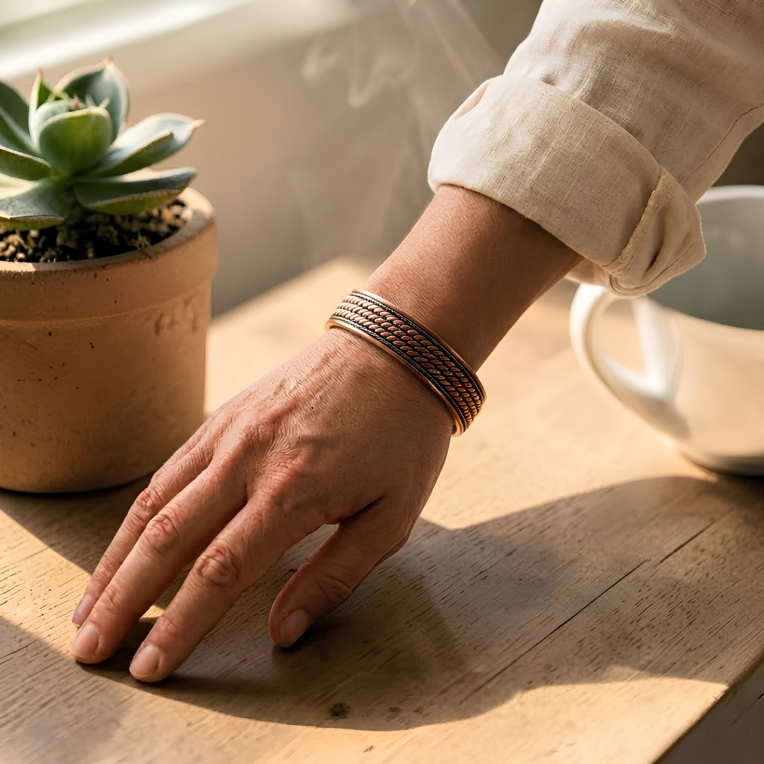 Bracelet Aster en cuivre d&