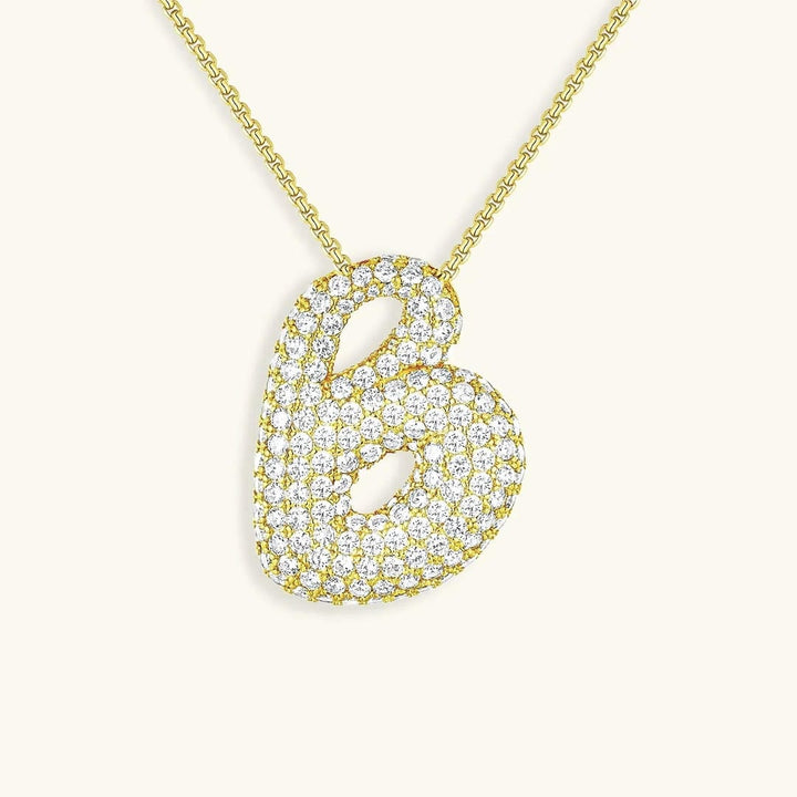 Collier Initial en Cristaux Boules