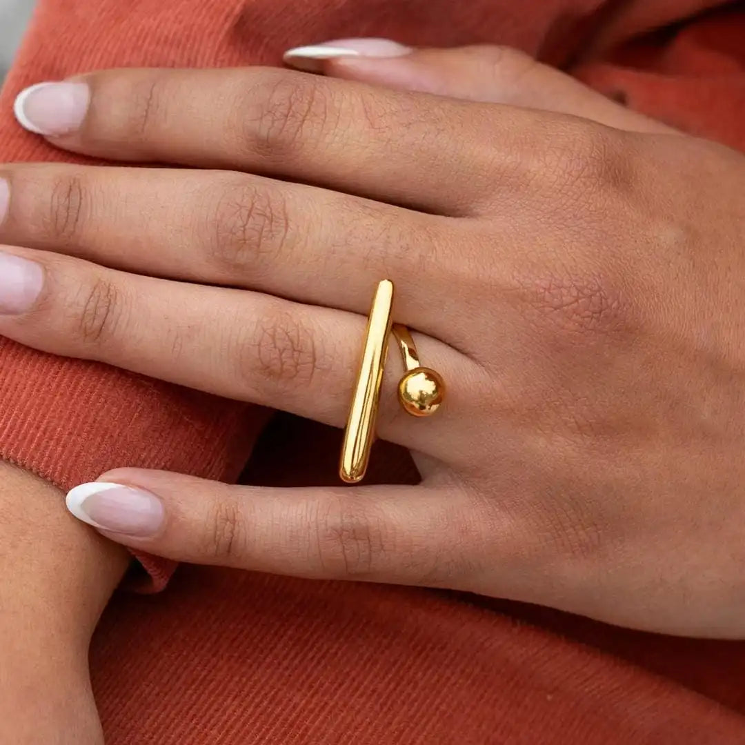 Bague Étoile Ajustable en Or Classique